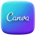 Canva logo representing online graphic design platform for creating visuals and marketing content